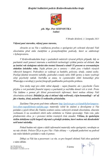 Prevence - ochrana obyvatel před podvody v kyberprostoru
