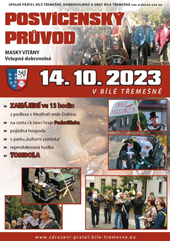 Posvícenský průvod 14.10.2023 - Bílá Třemešná