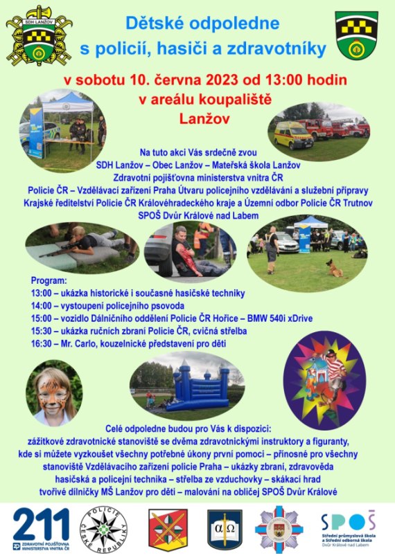 Dětské odpoledne Lanžov 10.06.2023
