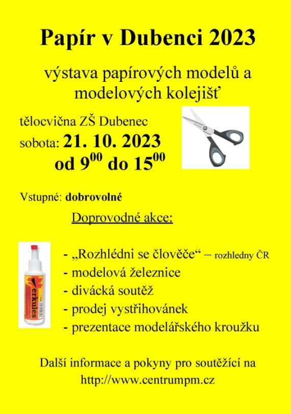 Výstava papírových modelů 21.10.2023 - ZŠ Dubenec