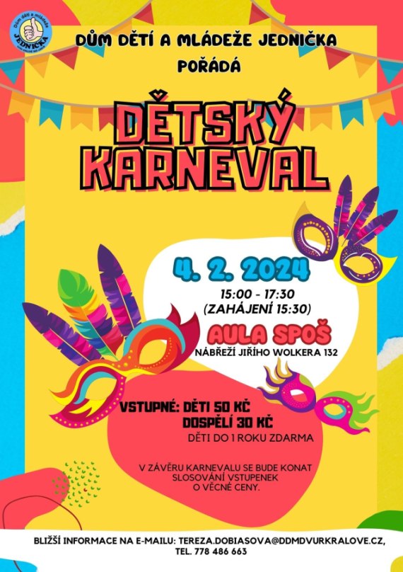 Dětský karneval - Dvůr Králové 04.02.2024