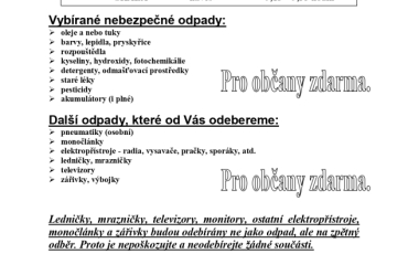 SVOZ NEBEZPEČNÝCH ODPADŮ / 11.04.2026