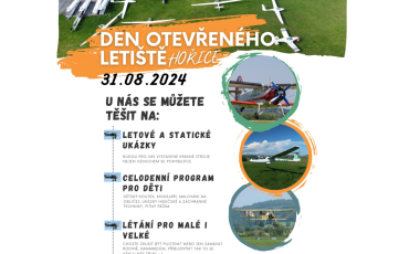 Den otevřeného letiště HOŘICE / 31.08.2024