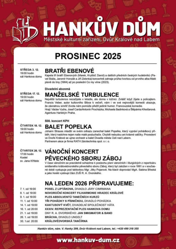 Dvůr Králové nad Labem - akce 12/2025