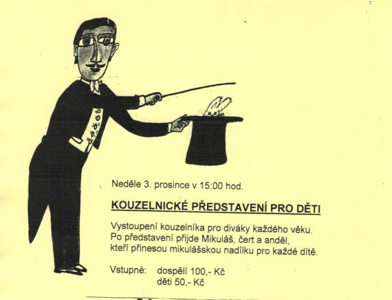 Kouzelnické představení 03.12.2023 - Obec Rohoznice