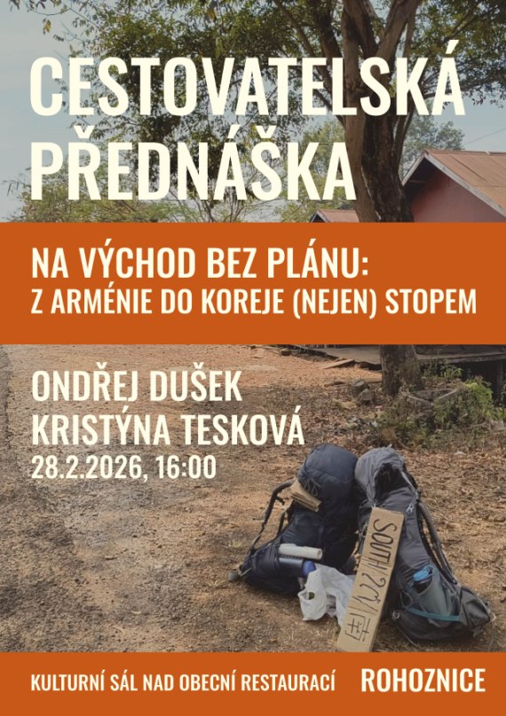 Cestovatelská přednáška v Rohoznici / 28.02.2026