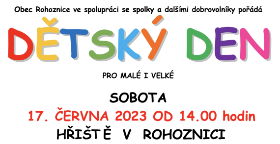 Dětský den v Rohoznici