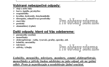 SVOZ NEBEZPEČNÉHO ODPADU / 19.04.2025