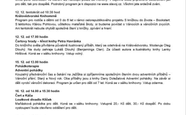 Knihovna Dvůr Králové - program 12/2023