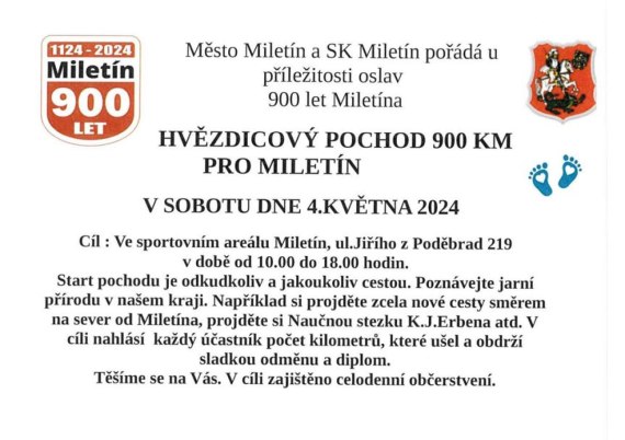 Pochod 900km / Miletín / 04.05.2024