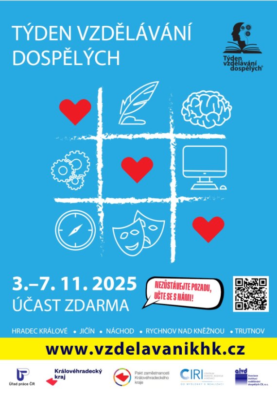 TÝDEN VZDĚLÁVÁNÍ DOSPĚLÝCH 03.-07.11.2025