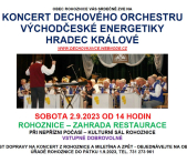 Koncert dechového orchestru VČE Hradec Králové 02.09.2023 - Obecní úřad Rohoznice