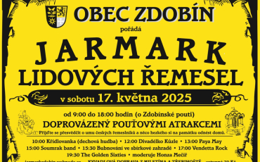 Jarmark lidových řemesel - obec Zdobín 17.05.2025 Jarmark lidových řemesel - obec Zdobín 17.05.2025