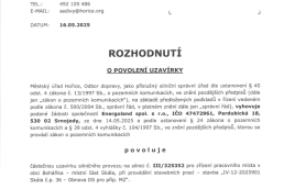 Uzavírka silničního provozu na silnici č.III/325352 od 19.05. do 30.06.2025 (Skála č.p.36)